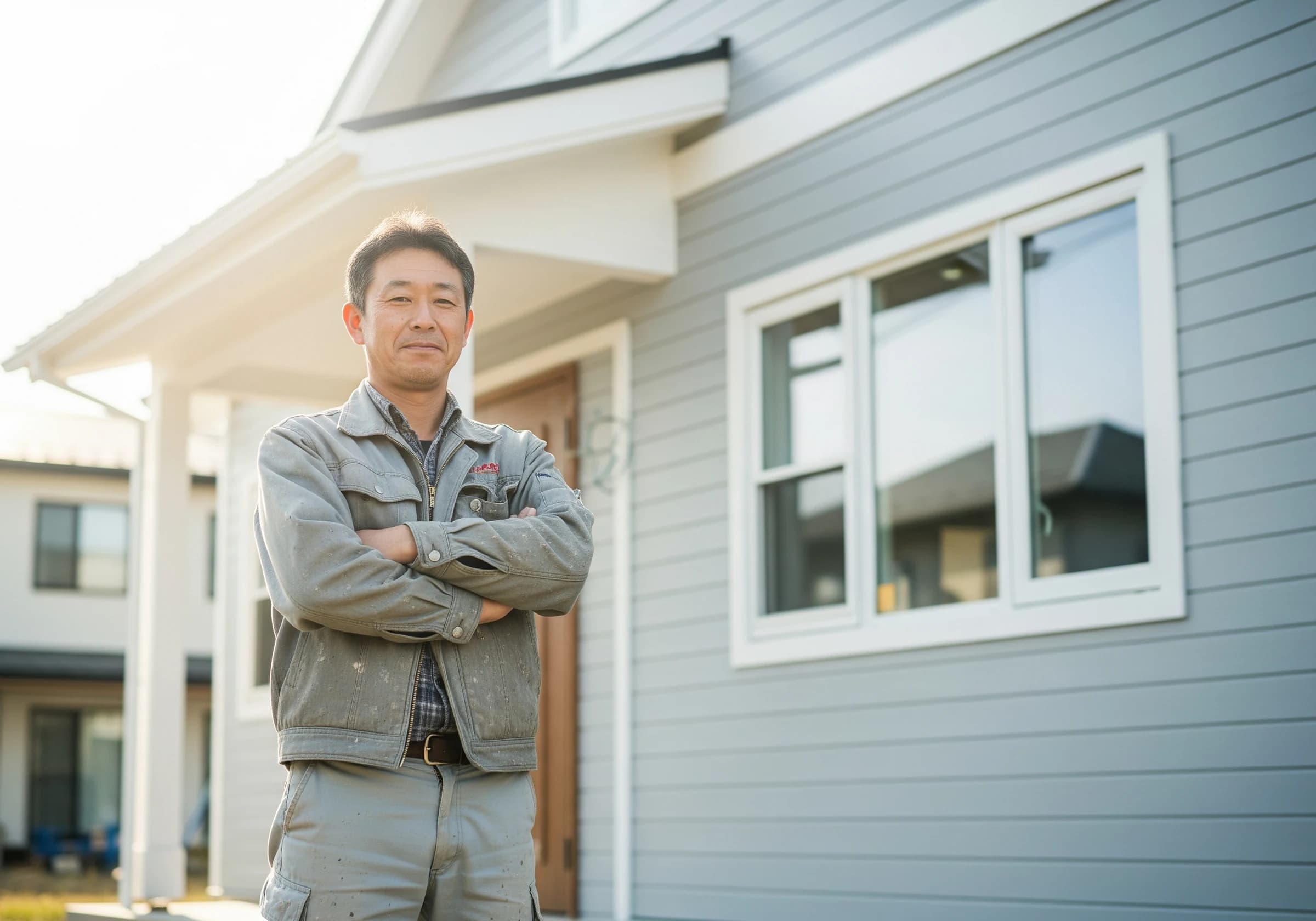 現場を指揮する職人